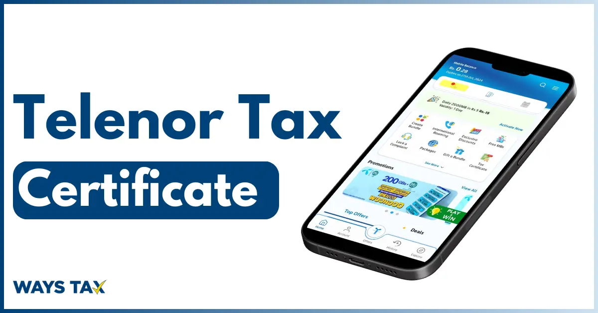 Telenor Tax Certificate