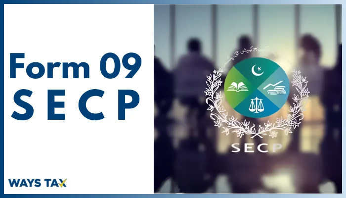 Form 9 SECP